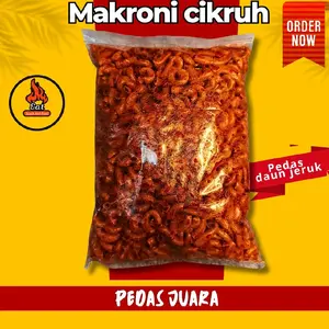 Makaroni cikruh 500g Daun Jeruk Camilan Asin Pedas Makanan Camilan - Spices Food Snack Cemilan Keripik Kripik Kripik