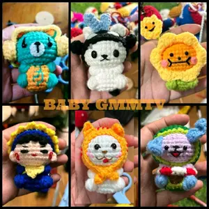 Hidden Craft| Permpoon Polcasan Jaidee Jumoo Muvmuv Avocean mini Baby GMMTV Keychain Gantungan kunci
