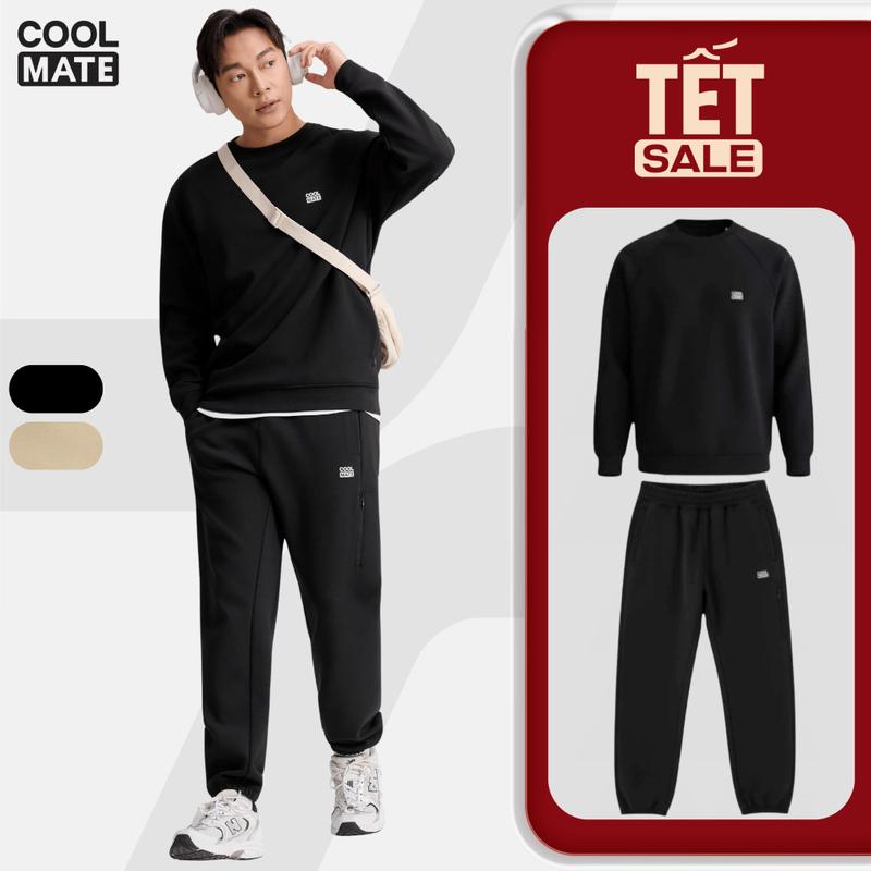  Set bộ thu đông nam Áo Sweater và Quần Jogger Vital Active thoáng khí giữ ấm cơ thể - FW25 - Coolmate 