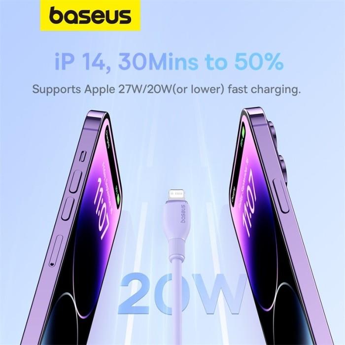 BASEUS KABEL DATA TYPE C TO LIGHTNING IPHONE 20W FAST CHARGING PUDDING 4
