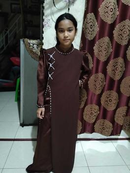 Product Review of Batiknurfashion.(COD) Nadia dress mewah kondangan // bridesmaid// Gaun mewah// baju kondangan wanita 2024 // Bajukondangan mewah dan elegan// ootd// baju kondangan warna burgundy // Ootd berhijab //bridesmaid dress  Gamis  Pesta Wanita from ¥**0 1