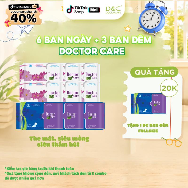 COMBO 9 gói Băng vệ sinh Doctor care D&C mát lạnh