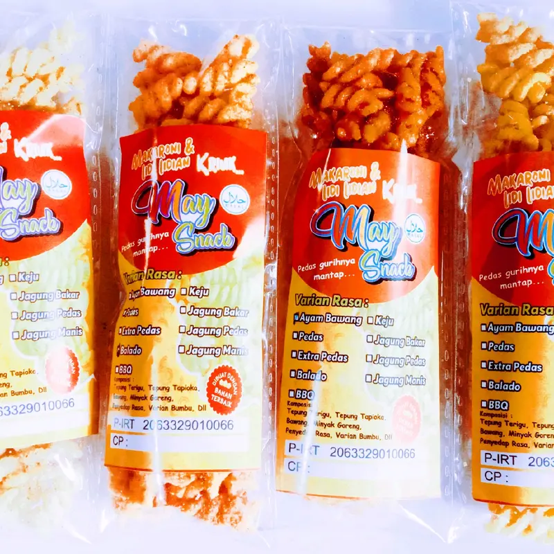 makaroni gandum  spiral 9 variasi rasa paket 10 pcs Bawang Food Noodles Pasta Macaroni Ayam Bbq   Snack Manis Pedas Jagung Cemilan Makanan kripik Keripik 4