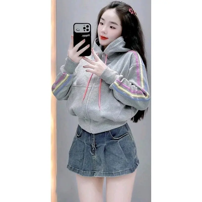JAKET WANITA !! PUELL JIPP HOODIE WANITA KOREAN STYLE TERBARU WANITA OUTFIT Nyaman 8