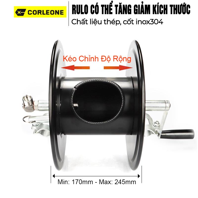   Có thể Tăng giảm kích thước  Vỏ Khung rulo cuộn dây có tăng giảm bề ngang 17-25m LẮP CẢNG XE ĐẨY máy rửa xe cao áp C0004-99-S thép carbon trục inox 304 rulo quấn cuộn ống nước dây rửa xe tiện lợi 