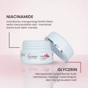Glowing Night Cream Fair N Pink Mencerahkan