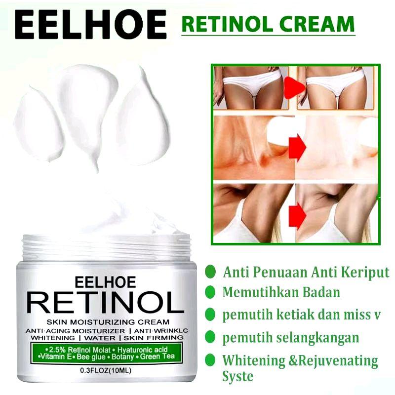 EELHOE Retinol Cream Pemutih Mata Kaki Yang Hitam/Selangkangan Hitam Paling Ampuh/Ketiak Pemut