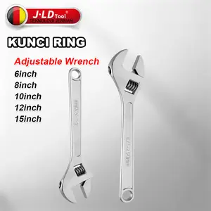 JLD KUNCI INGGRIS 6-15inch KUNCI INGGRIS TIPE EU ADJUSTABLE WRENCH kunci ring pas set
