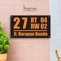 Gambar Kreasikayukuu Plakar Rumah Akrilik Ukuran 17x30cm | Sign Nomor Rumah Akrilik - LANSCAPE, HITAM+TULS PUTIH dari kreasikayukuu Kab. Boyolali 5 Tokopedia