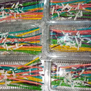 mie gepeng warna warni 1kg cemilan manis