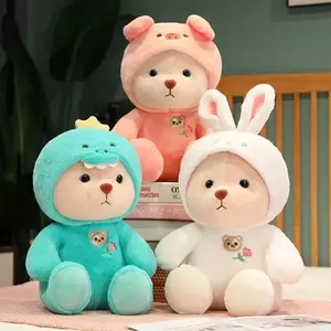Mainan Boneka custom bear ukuran 35cm bahan halus berkualitas SNI Asli Dolls Hadiah Anak