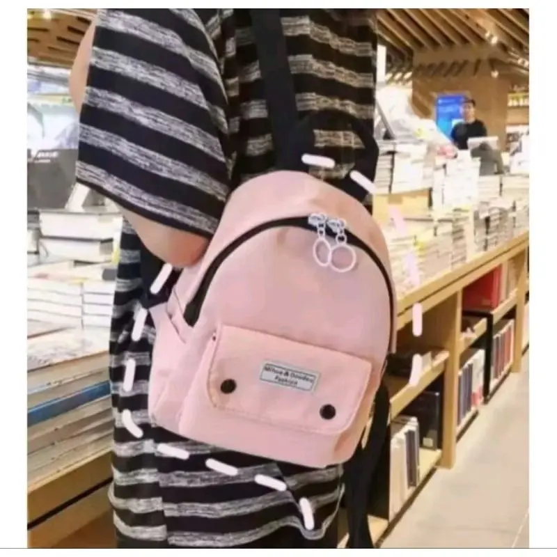 TAS RANSEL SMILE PUNGGUNG WANITA MINI - Tas Sekolah BackPack 3