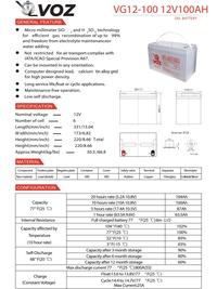 Gambar Baterai VOZ GEL 12V 100AH VG12-100 Garansi 1 Tahun - Unit dari TokoUPS Kota Administrasi Jakarta Pusat 4 Tokopedia