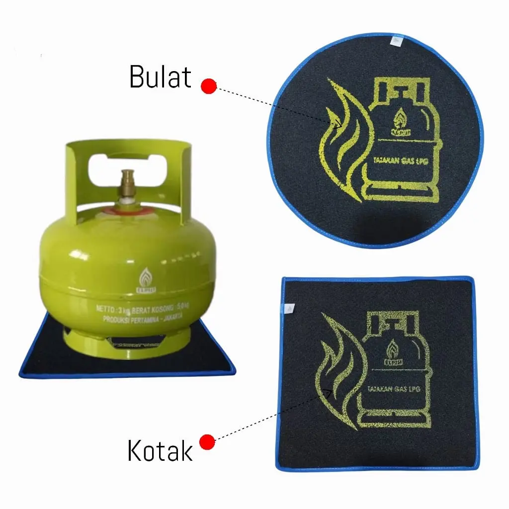 Alas Tabung Gas LPG Kotak Dan Bulat / Tatakan Karpet / Tapalk Dapur