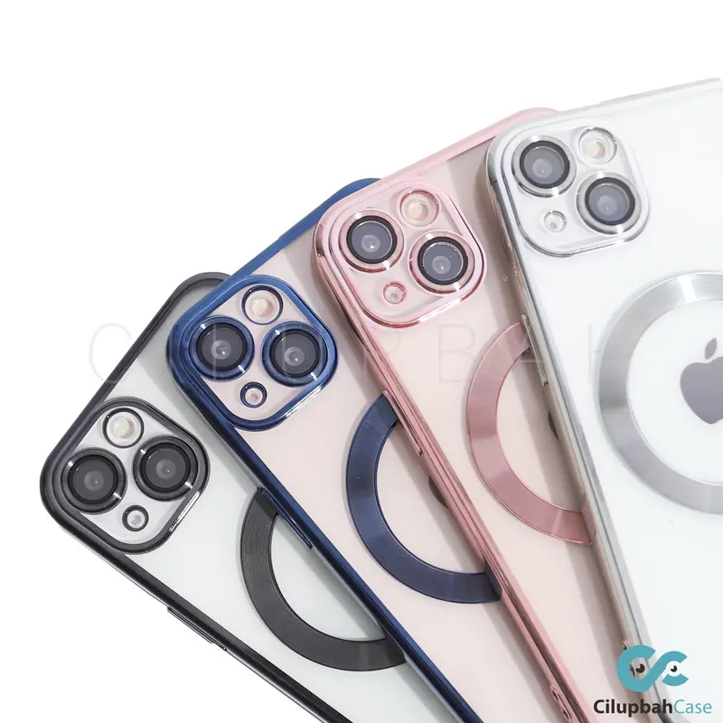 Clear Magsafe Electroplating LensGuard Case for iPhone 11 12 13 14 15 Plus Pro Max 2