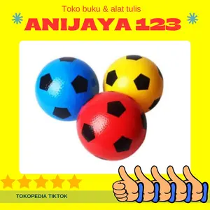 (1 PCS) BOLA PLASTIK BESAR WARNA WARNI - Bola sepak