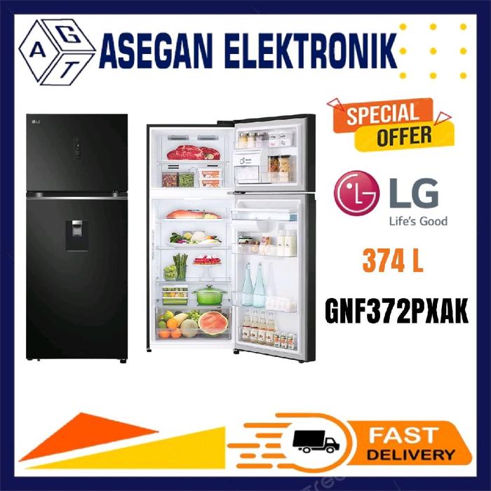 Gambar LG GN-F372PXAK Kulkas 2 Pintu 410L Linear Cooling Door Cooling+ Hygiene Fresh Spaceplus Ice System Garansi 1 Tahun Best Price Fast Delivery dari Asegan Elektronik Store Kota Depok Tokopedia