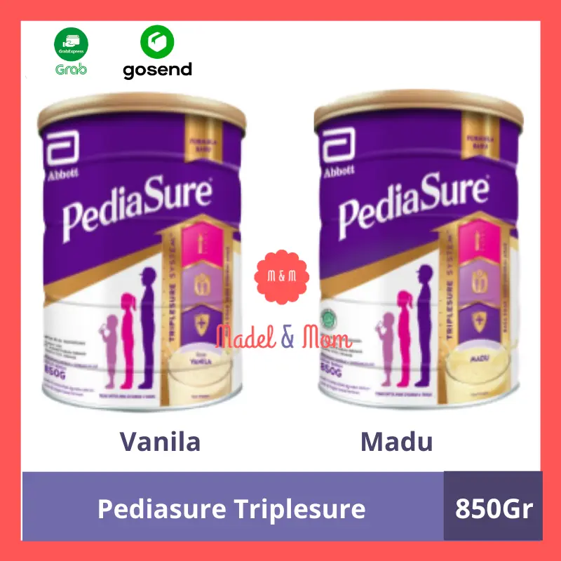 PEDIASURE TRIPLESURE VANILA / MADU 850 Gr [1-10 Thn] SUSU FORMULA NUTRISI DUKUNG LENGKAPI PERTUMBUHAN ANAK Bubuk