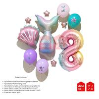 Gambar DINOSO Paket Dekorasi Mermaid Angka Jumbo 1set Balon Dekorasi Ulang Tahun Tema Purti Duyung Lucu - Paket Mermaid2 Angka 3 dari DINOSO INDONESIA Kota Administrasi Jakarta Barat 3 Tokopedia