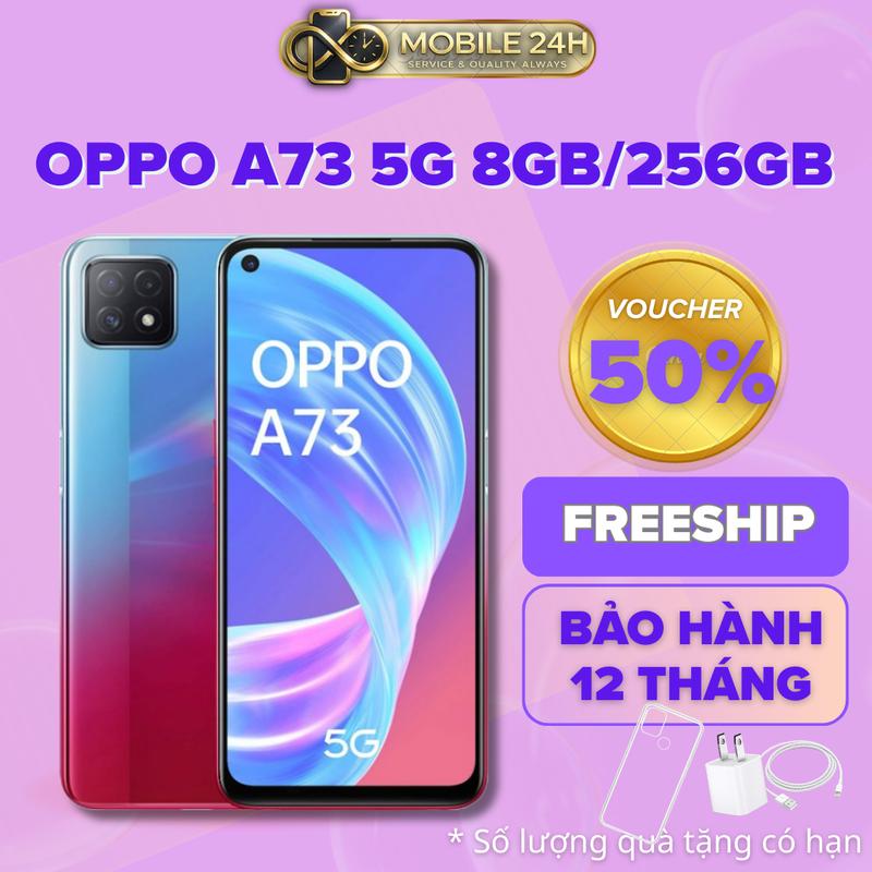 001 ĐIỆN THOẠI OPPO A73 5G XỊN SÒ, RAM 8GB/256GB 2SIM PIN TRÂU ,KIỂU DÁNG THỜI…
