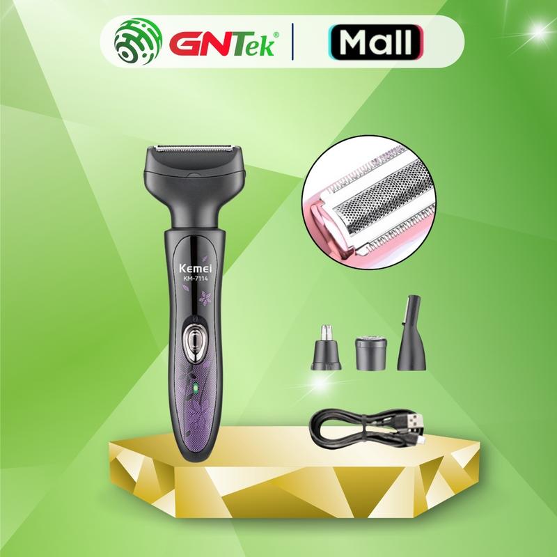 Máy Cạo Lông cho nữ 5 IN 1 KEMEI KM-7114, Cạo Lông mày, Lông Mũi, tay, chân, nách, lady shaver