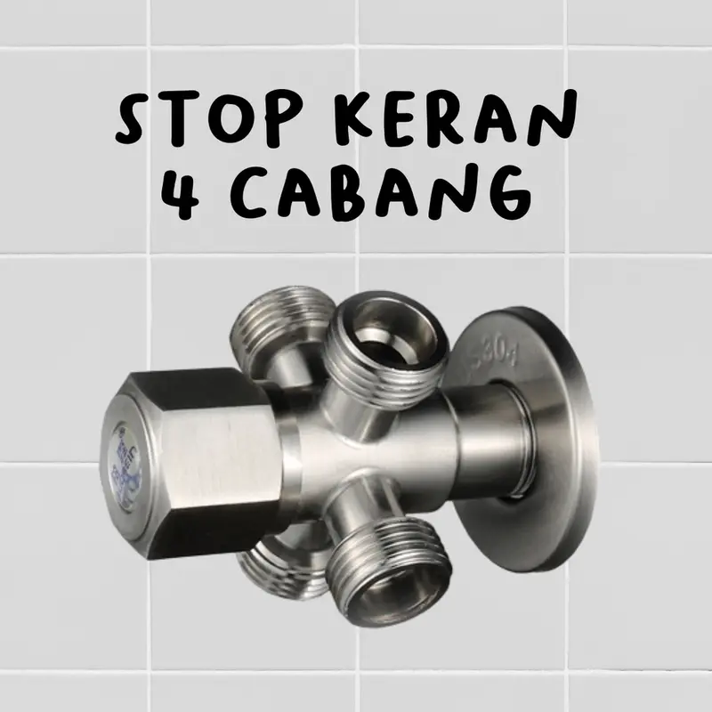 stop keran cabang stainless steel 304 / KERAN AIR ANTI KARAT 4