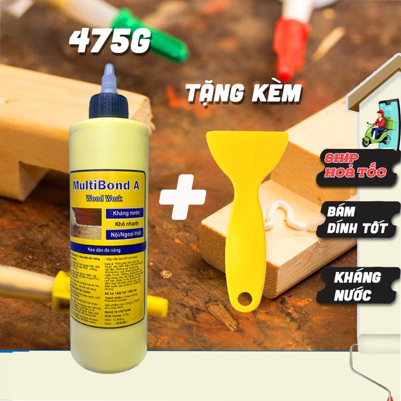 Keo Sữa Dán Gỗ Siêu Dính Kháng Nước Multibond A 475g mã MA03