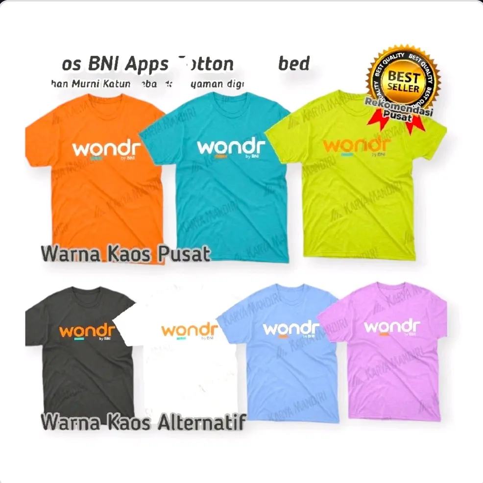 Kaos Wondr BNI 46 Kaos Official Bank BNI L Bisa COD J
