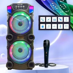 Speaker Bluetooth Audio QS-999 Portable full bass dengan Lampu Pesta Wireless One&Audio