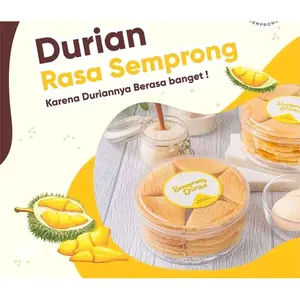 Loves Semprong Kue Kering Rasa Durian Makanan Ringan Cemilan Enak Food