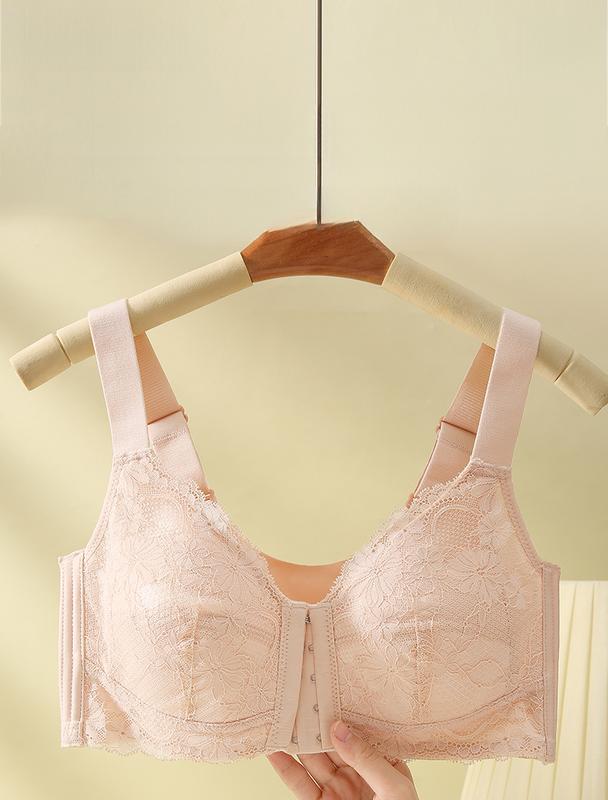 Product Introduction of 【UfurSkin】34-44BCD New plus-size lace underwear Thin bra with small bra women's thin cup bra retraction breast top support brawomenswearladycomfortbridalbasicminimalist----916# 1