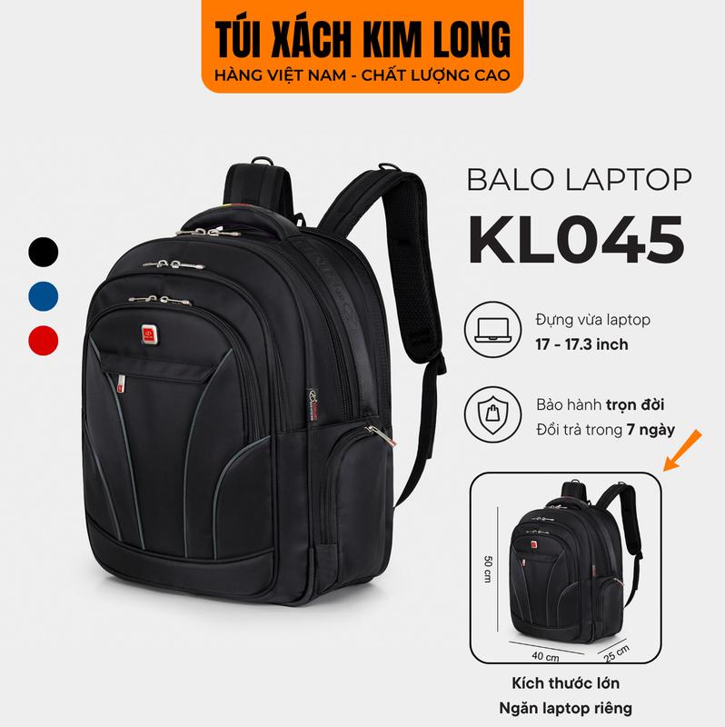 Balo Laptop 17 Inch Du Lịch Size Lớn Kim Long KL045
