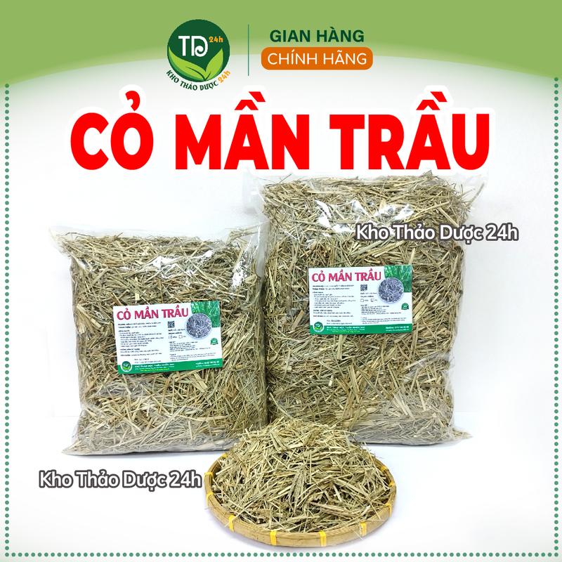 Cỏ mần trầu khô thơm sạch, giúp mượt và nhanh mọc tóc, sạch gàu, hạn chế rụng tóc, mát gan, lợi tiểu, hàng công ty I Kho Thảo Dược 24h