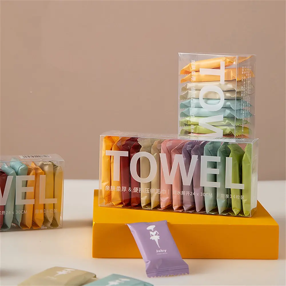 7/14PCS Disposable Thickted Portable Compressed Cotton Facial Cleaning Towel Skincare Comfort
