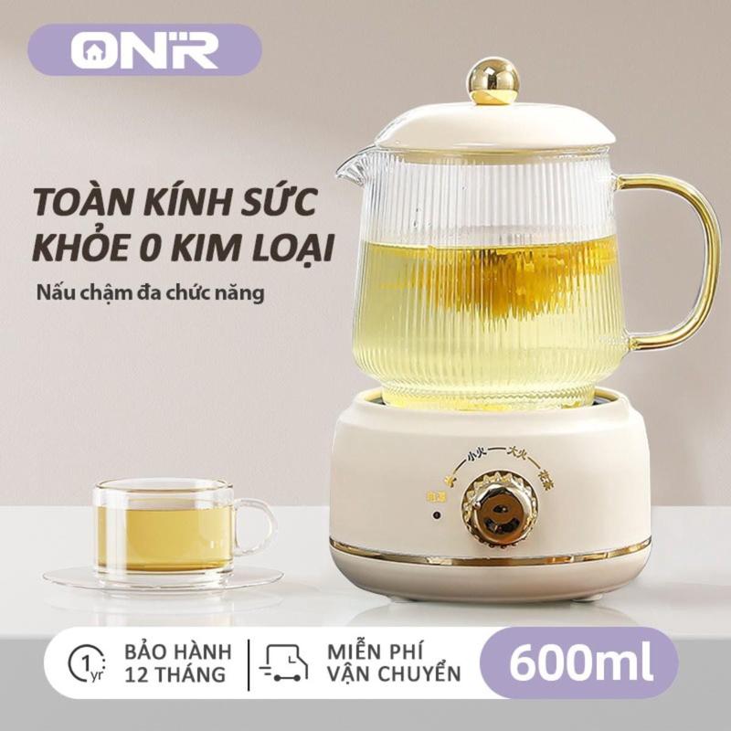 ONR-Ấm Siêu Tốc Mini 600ml, 360W Bình Đun Siêu Tốc Mini, Tại Nhà Văn Phòng, Ấm Hãm Trà Hoa