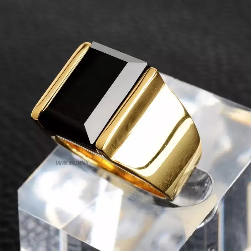 CINCIN PRIA SUPER KEREN BLACK ONYX ASLI - MODEL EKSLUSIF ZC525 0