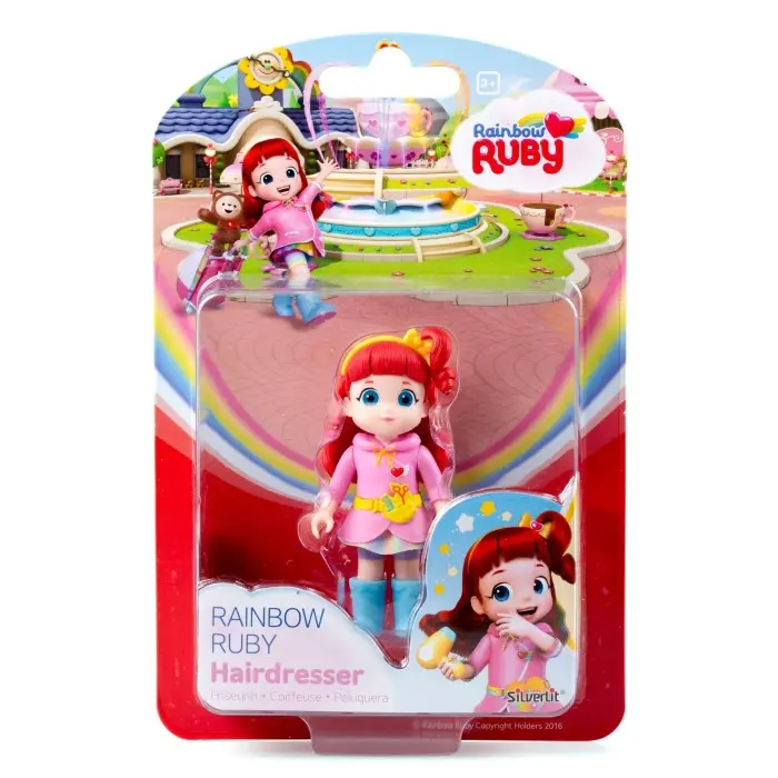 9.9 ✯ Mainan Rr-89005 Rainbow Ruby Figurine-Hair Dresser 0