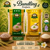 Gambar Paket Bundling MD White + Red Rice 2kg & White Rice (Mentik Susu) 2kg dari MD Organic Store Kota Tangerang Selatan 1 Tokopedia