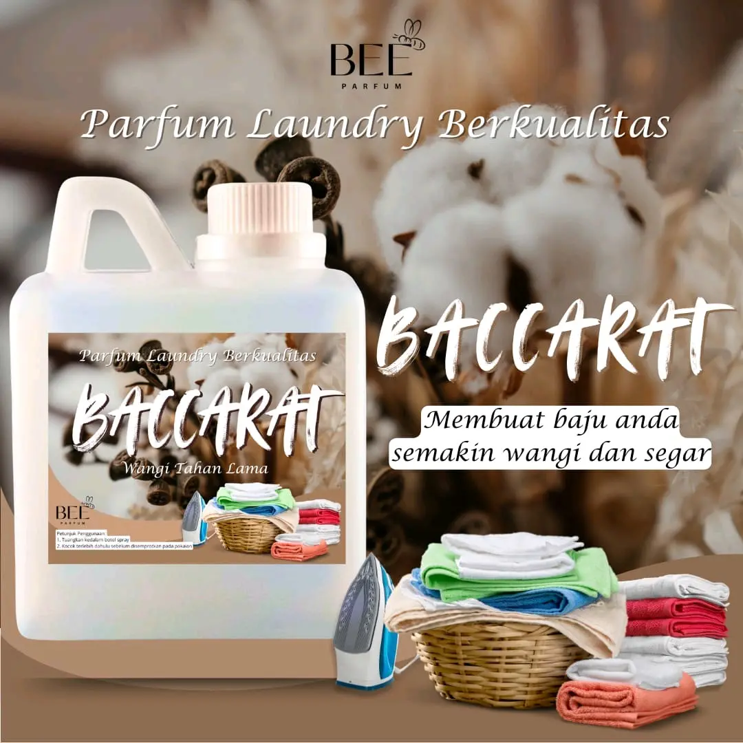 BEE PARFUM LAUNDRY aroma Baccarat 500ml Terlaris Wangi Tahan Lama / Pewangi Pengharum Pakaian Laundry Berkualitas Bisa COD