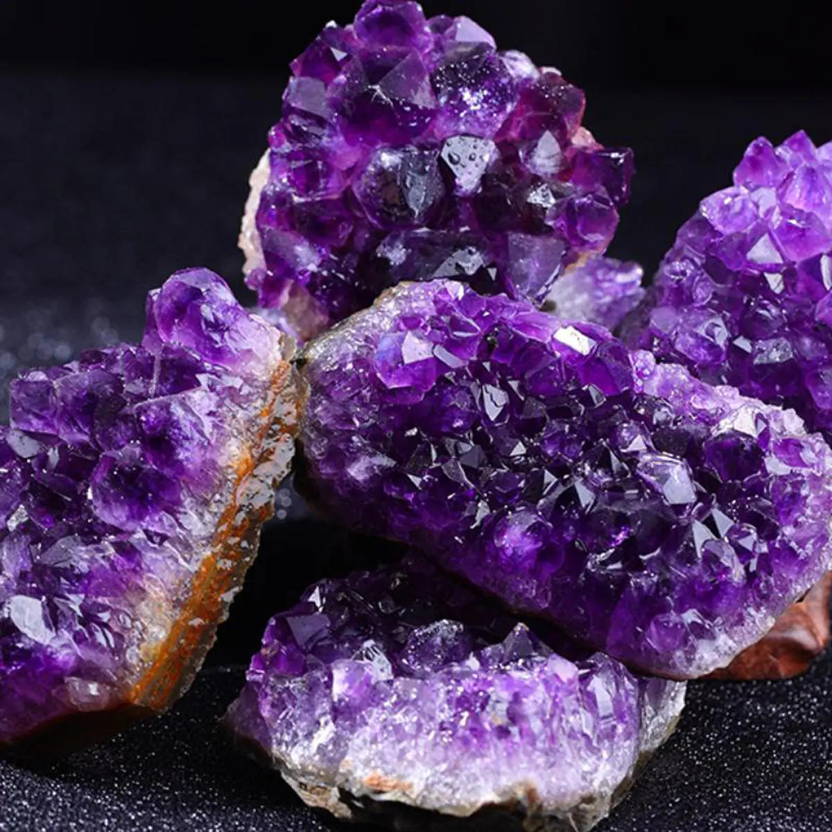 10-30g/Randomly Amethyst Geode Natural Crystal Quartz Stone Rock Home Decor Geode  Wand Point Energy Healing Mineral Stone Decor