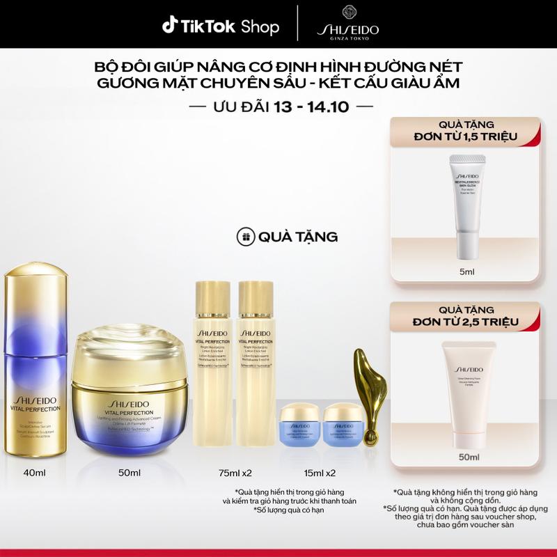 Combo Serum Vàng Điêu Khắc Vital Perfection Intensive Sculptdefine 40ml và Kem dưỡng da Vital Perfection Uplifting 50ml