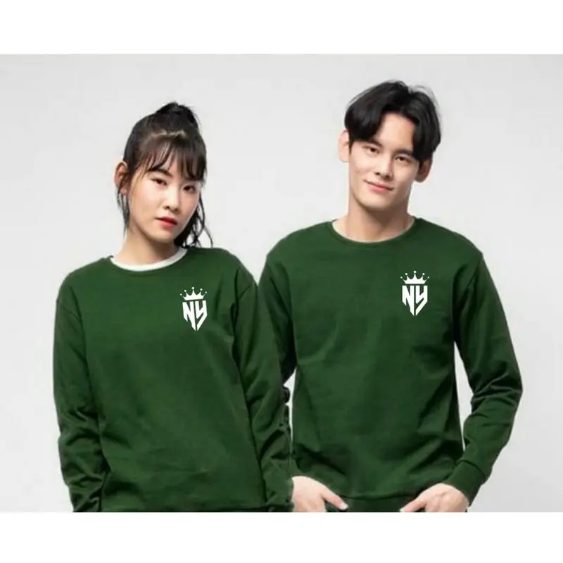Atasan Lengan Panjang Couple Isi 2 Alya Edisi Logo QueeNY dan KingNY / Baju Couple / Kaos Couple Pasangan 5