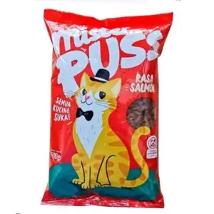 Mister Puss 500gram Rasa Salmon Semua Kucing Suka Makanan Kucing Berkualitas Tinggi