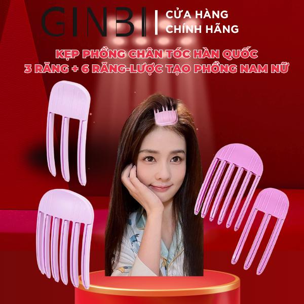 Kẹp phồng chân tóc Hàn Quốc 3 răng 6 răng lược tạo phồng tóc mái cho nữ và nam giúp phồng chân tóc
