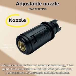 Adjustable Nozzle 1/4 Quick Connector High pressure Washer Adapter Fan Shaped Linear Nozzle