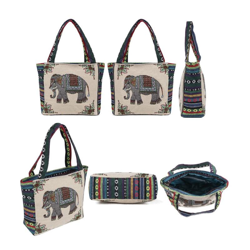 OPIOBAGS TAS TOTE MOTIF GAJAH WANITA IMPORT / TAS TOTEBAG / HANDBAG / TFW 66 6