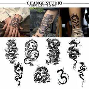 Tatu Siri Naga Tatu Sementara Tahan 15 hari Kalis air dan kalis gosok Pelekat Tatu