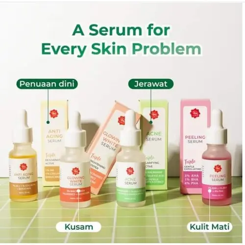 VIVA Triple Face serum Series 20ML| ACNE SERUM | GLOWING SERUM | PEELING SERUM | ANTI AGING SERUM