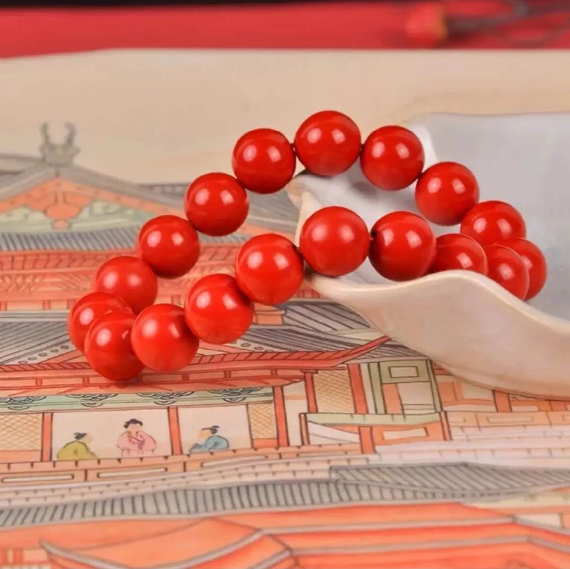 Red Sand Single Circle Lucky Bracelet