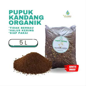 VitaMol Pupuk Kandang Organik Kohe Kambing Halus Siap Pakai Tanpa Bau Penyubur Tanaman Efektif Untuk kebun dan taman
